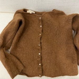 Sezane Gaspard Cardigan- Camel